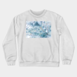 Snowy Winter Evergreen Forest Branches Crewneck Sweatshirt